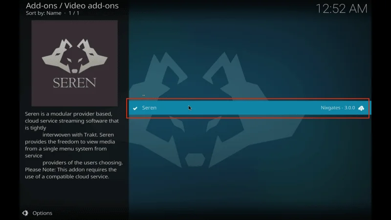 Seren Kodi Addon Setup Instructions